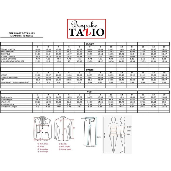 Boys Sharkskin 5-Piece Black Suit Set by Tazzio - Picture 2 of 2